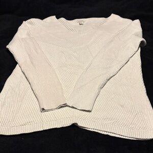 L.L. Bean Women's V-Neck Sweater - Cream
